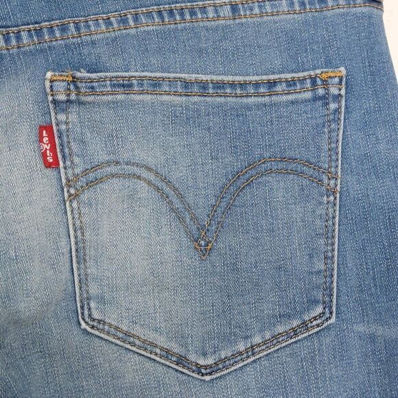 Levi's Women's Boyfriend Straight Jeans Size 27 Medium Wash Blue Denim 29x26 - Picture 12 of 13